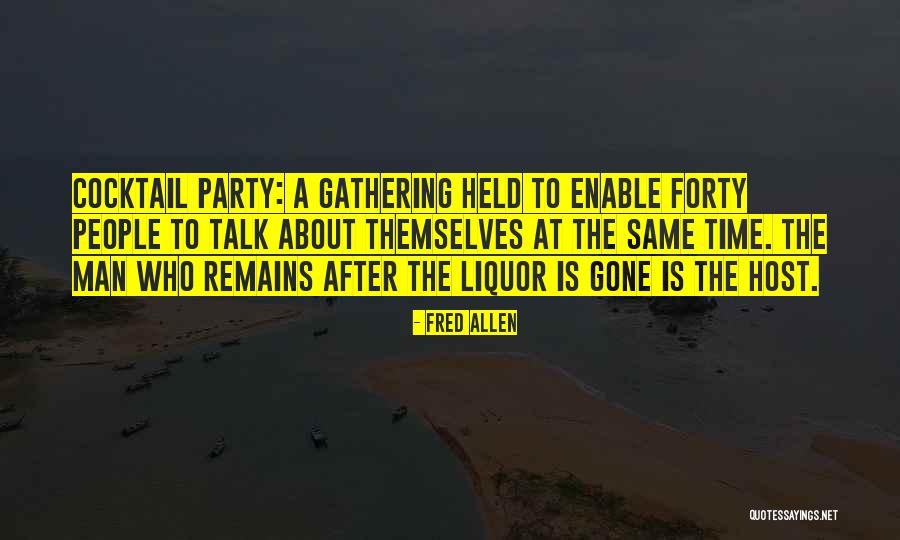 About To Party Quotes By Fred Allen