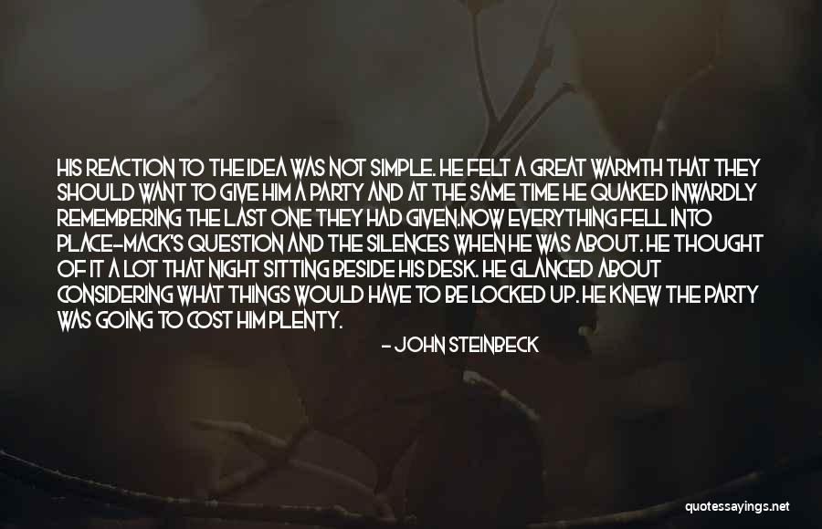 About To Party Quotes By John Steinbeck