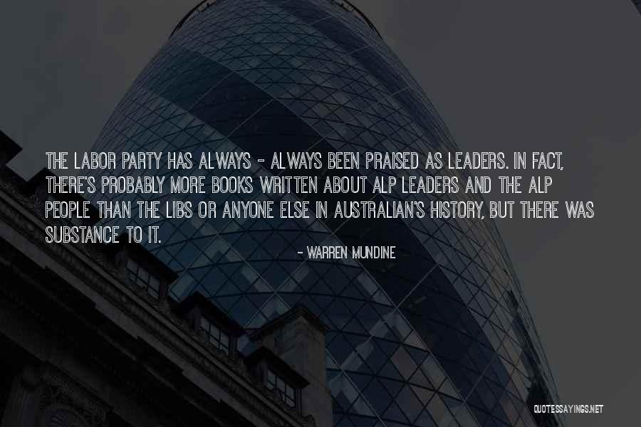 About To Party Quotes By Warren Mundine