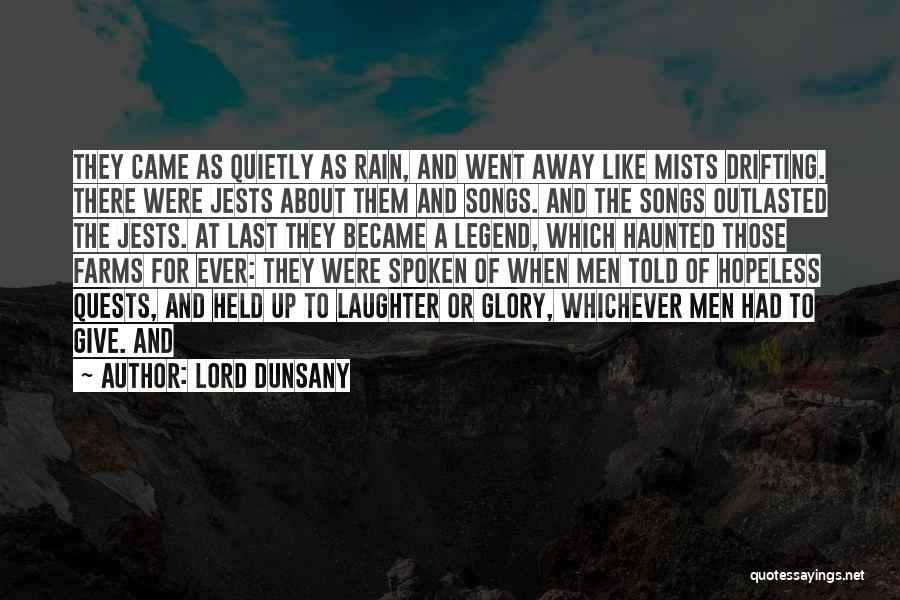 About To Rain Quotes By Lord Dunsany