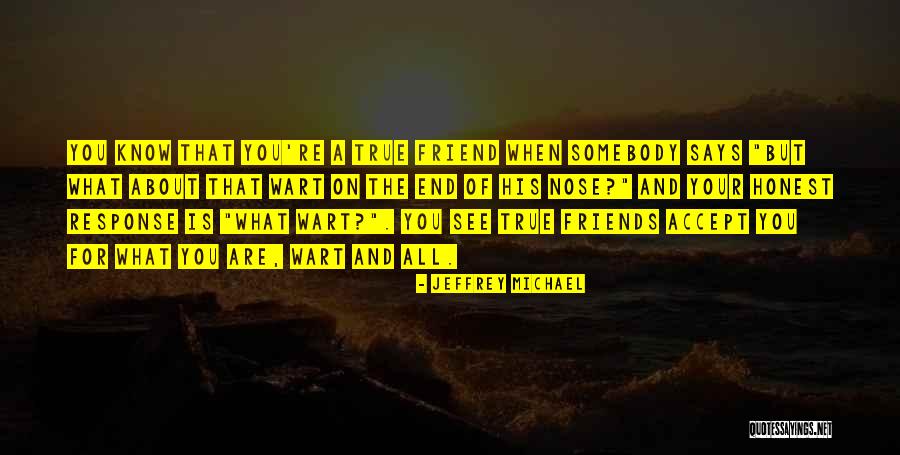 About True Friends Quotes By Jeffrey Michael