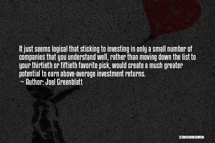 Above Average Quotes By Joel Greenblatt