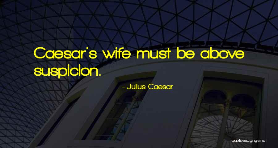 Above Suspicion Quotes By Julius Caesar