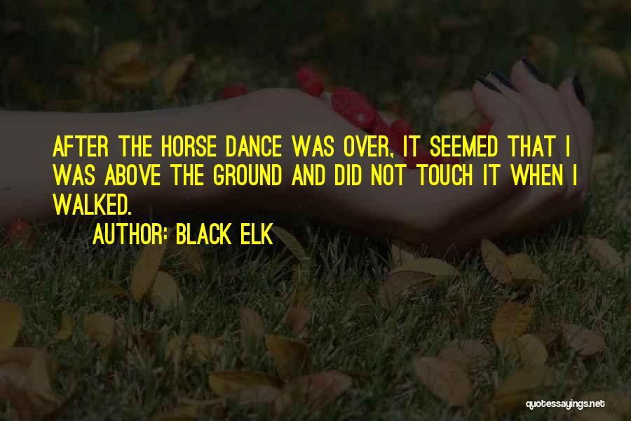 Above The Ground Quotes By Black Elk