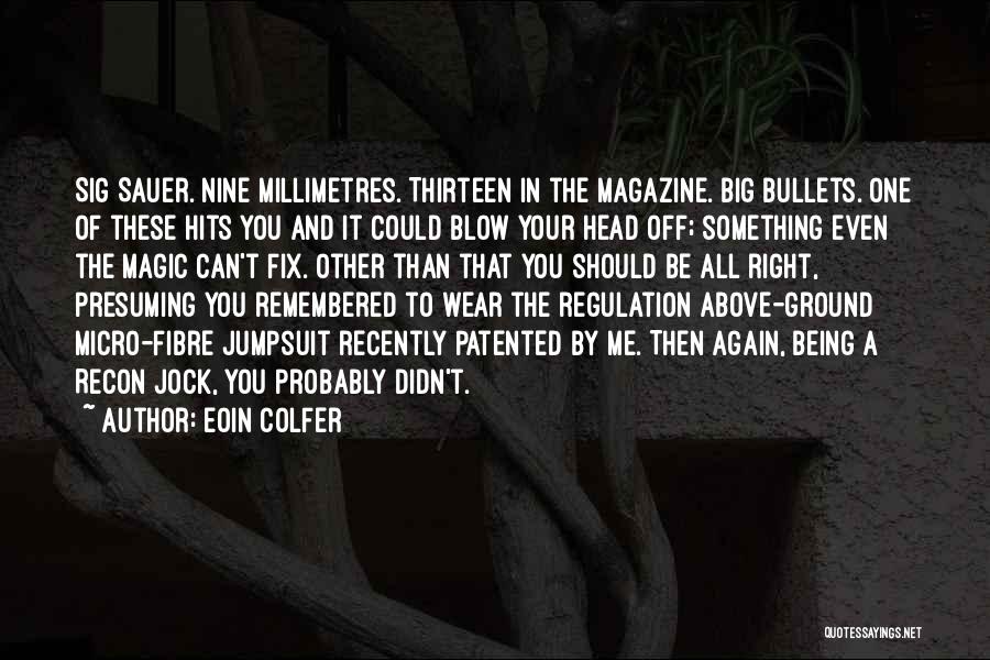 Above The Ground Quotes By Eoin Colfer