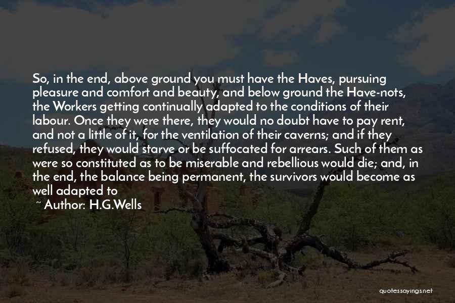 Above The Ground Quotes By H.G.Wells