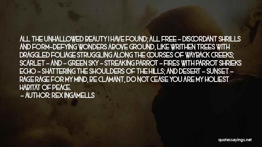 Above The Sky Quotes By Rex Ingamells