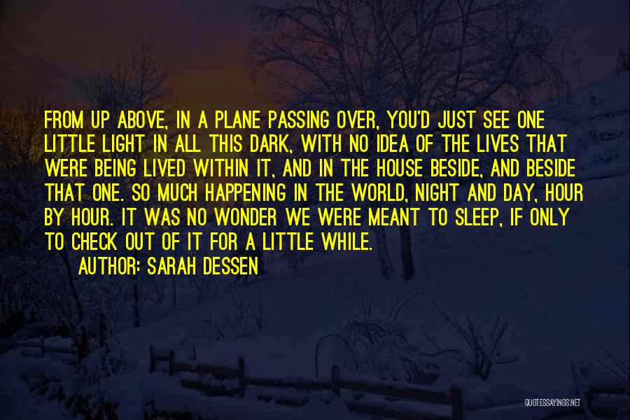 Above The World Quotes By Sarah Dessen