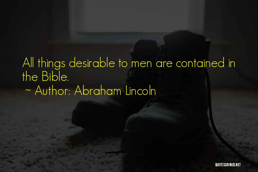 Abraham Bible Quotes By Abraham Lincoln