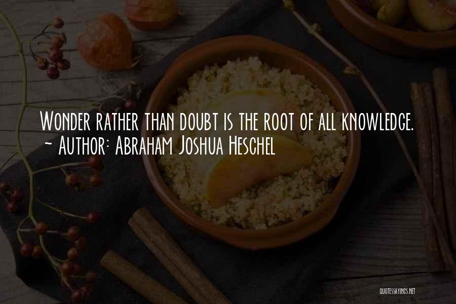 Abraham Joshua Heschel Quotes 160553