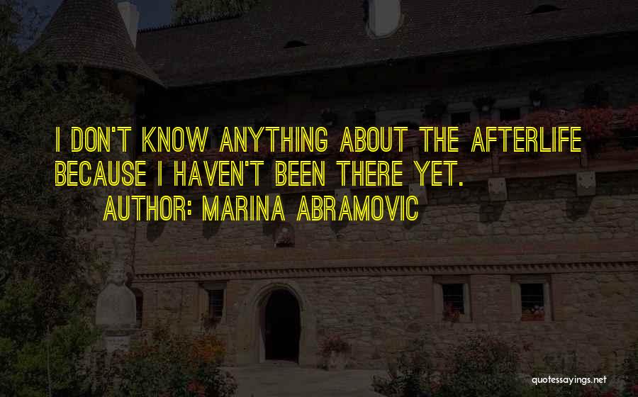 Abramovic Quotes By Marina Abramovic