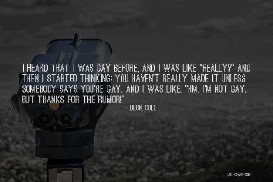 Abramowicz Schmuck Quotes By Deon Cole Abramowicz Schmuck Quotes By Deon Cole