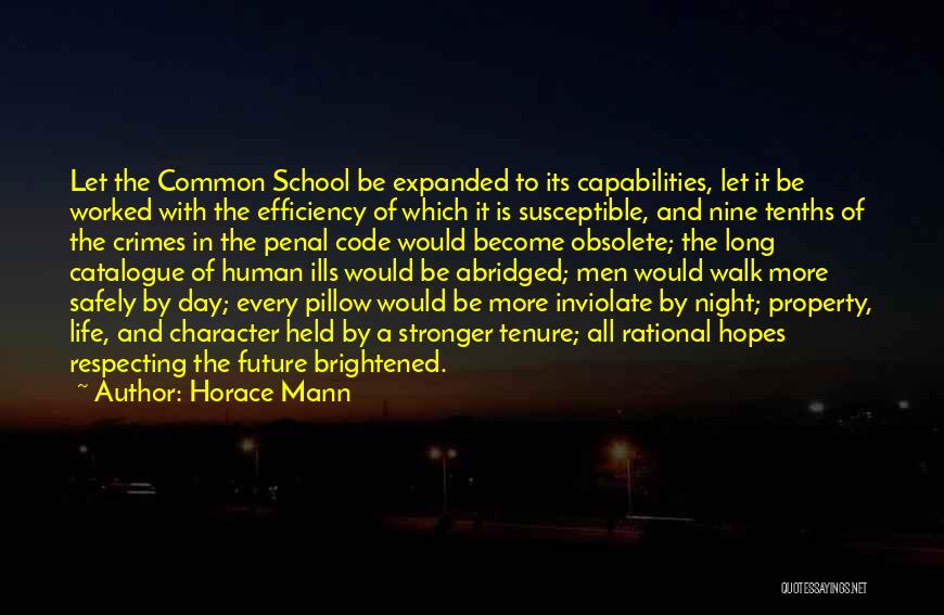 Abridged Quotes By Horace Mann