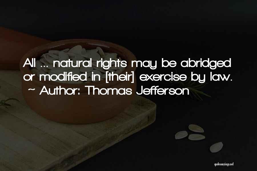 Abridged Quotes By Thomas Jefferson