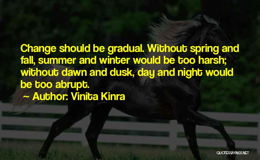 Abrupt Change Quotes By Vinita Kinra