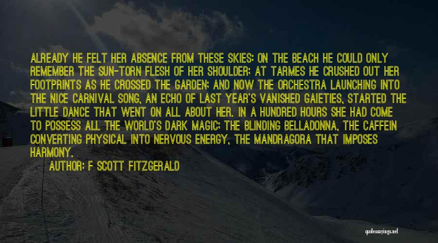 Absence Felt Quotes By F Scott Fitzgerald