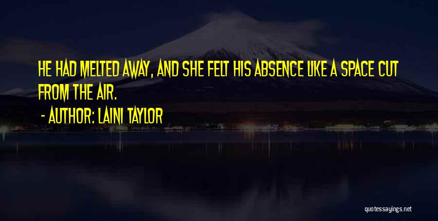 Absence Felt Quotes By Laini Taylor