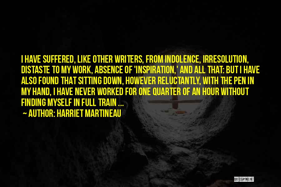 Absence From Work Quotes By Harriet Martineau