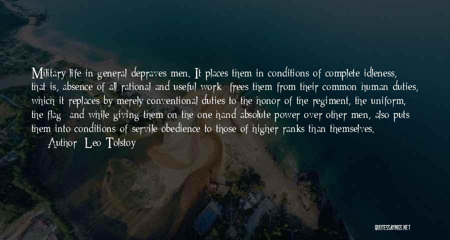 Absence From Work Quotes By Leo Tolstoy