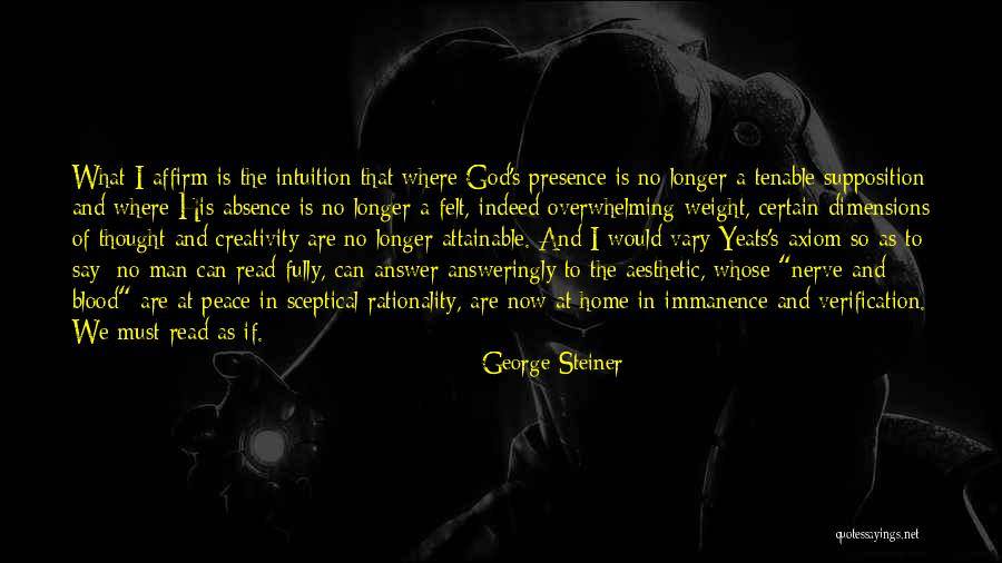 Absence Of God Quotes By George Steiner Absence Of God Quotes By George Steiner