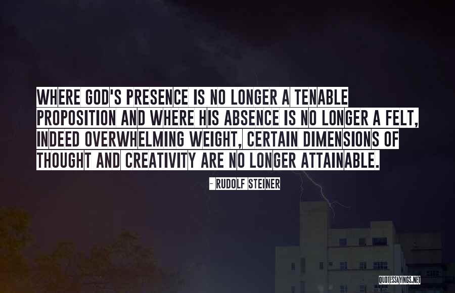 Absence Of God Quotes By Rudolf Steiner Absence Of God Quotes By Rudolf Steiner