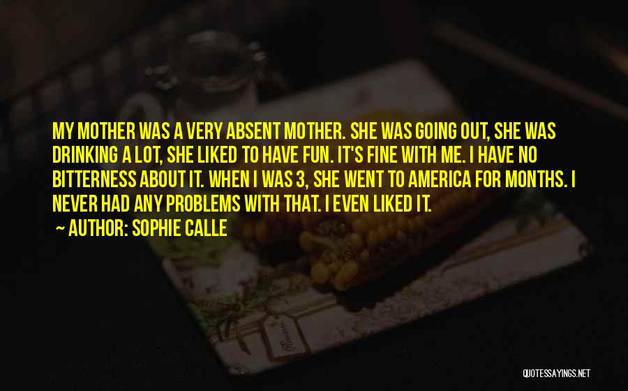 Absent Mother Quotes By Sophie Calle