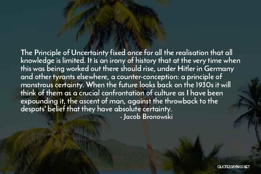 Absolute Certainty Quotes By Jacob Bronowski Absolute Certainty Quotes By Jacob Bronowski