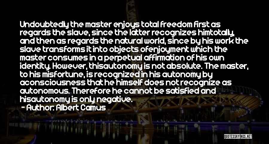 Absolute Freedom Quotes By Albert Camus