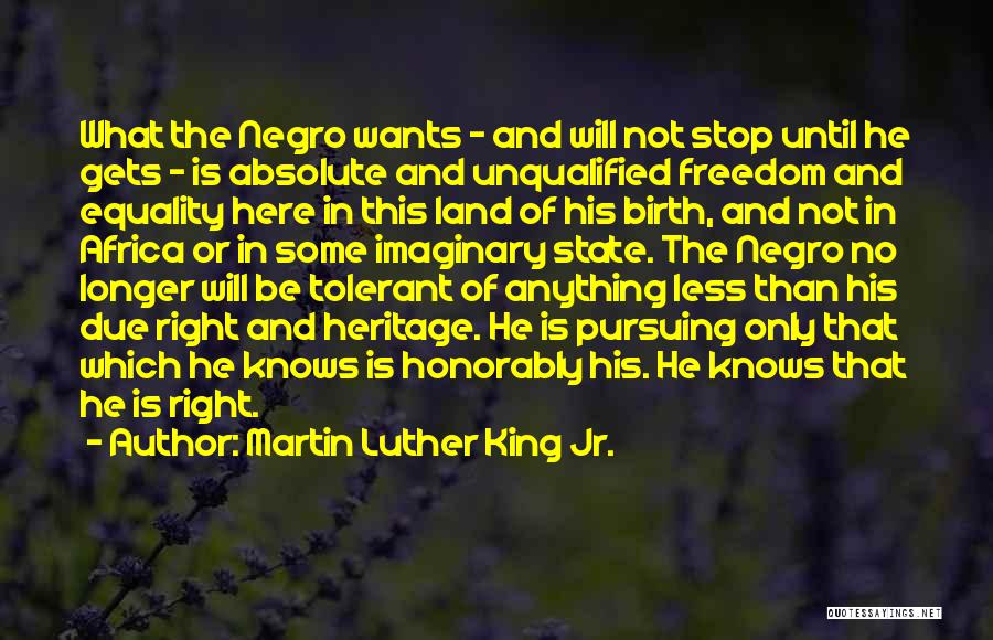Absolute Freedom Quotes By Martin Luther King Jr.