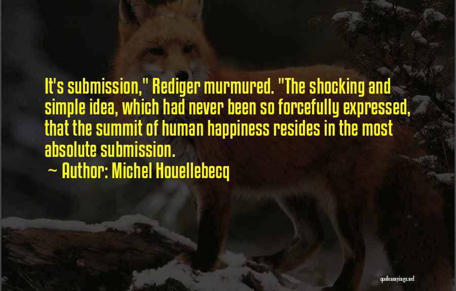 Absolute Happiness Quotes By Michel Houellebecq