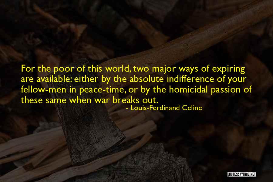 Absolute Peace Quotes By Louis-Ferdinand Celine