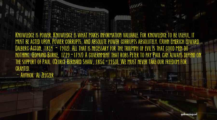 Absolute Power Corrupts Quotes By Al Zelczer