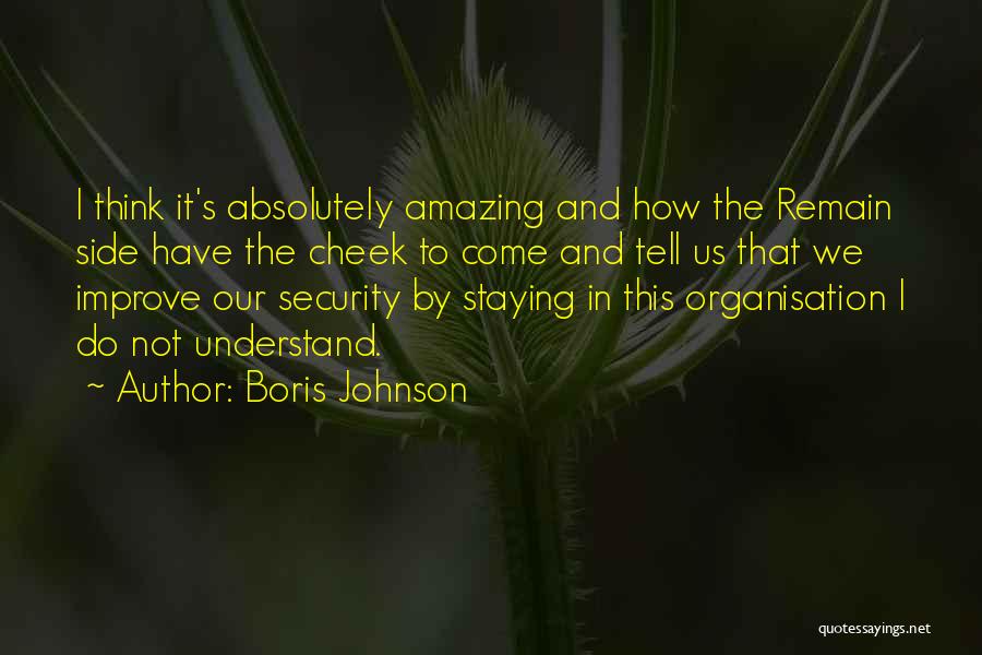 Absolutely Amazing Quotes By Boris Johnson