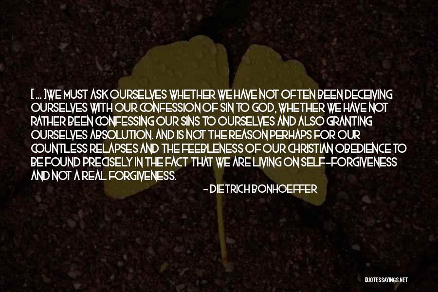 Absolution Quotes By Dietrich Bonhoeffer