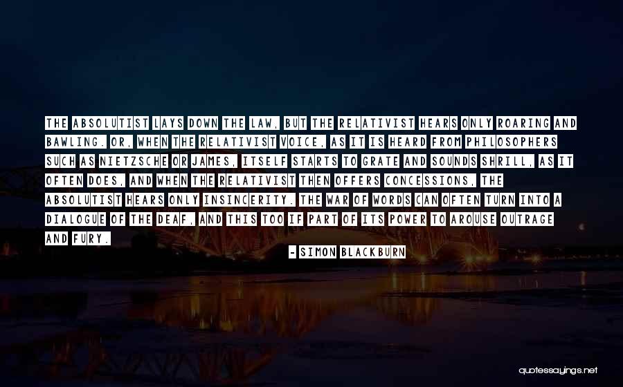 Absolutist Quotes By Simon Blackburn Absolutist Quotes By Simon Blackburn