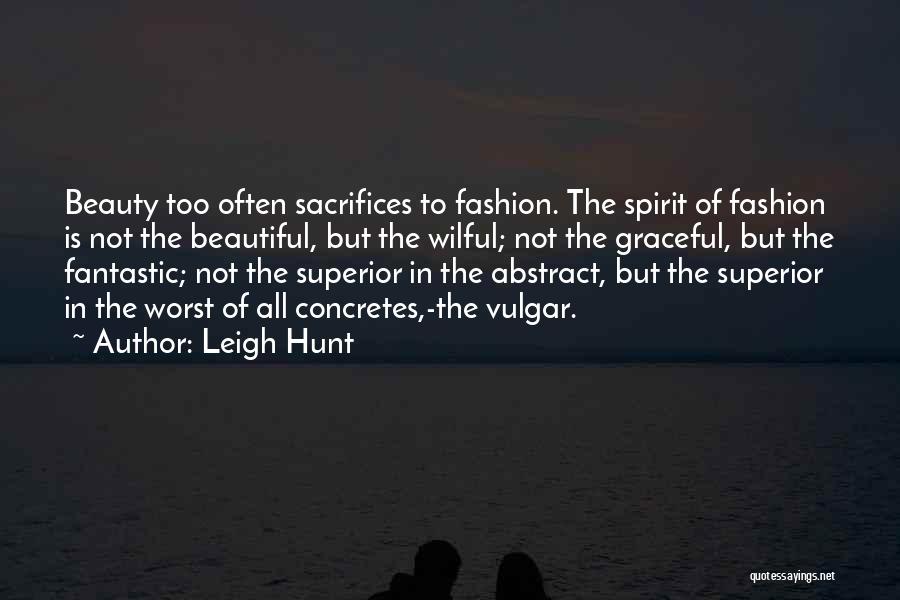 Abstract Beauty Quotes By Leigh Hunt