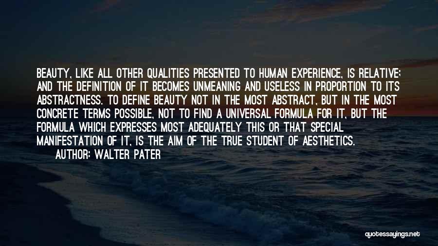 Abstract Beauty Quotes By Walter Pater