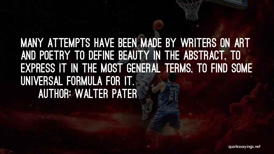 Abstract Beauty Quotes By Walter Pater