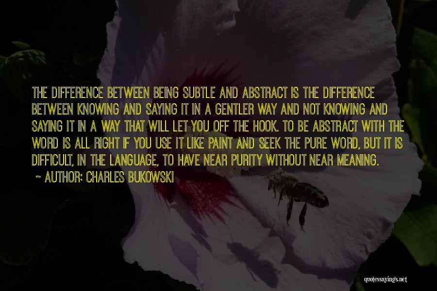 Abstract Paint Quotes By Charles Bukowski