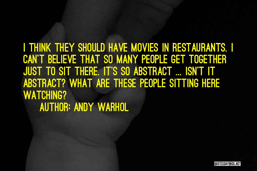 Abstract Quotes By Andy Warhol