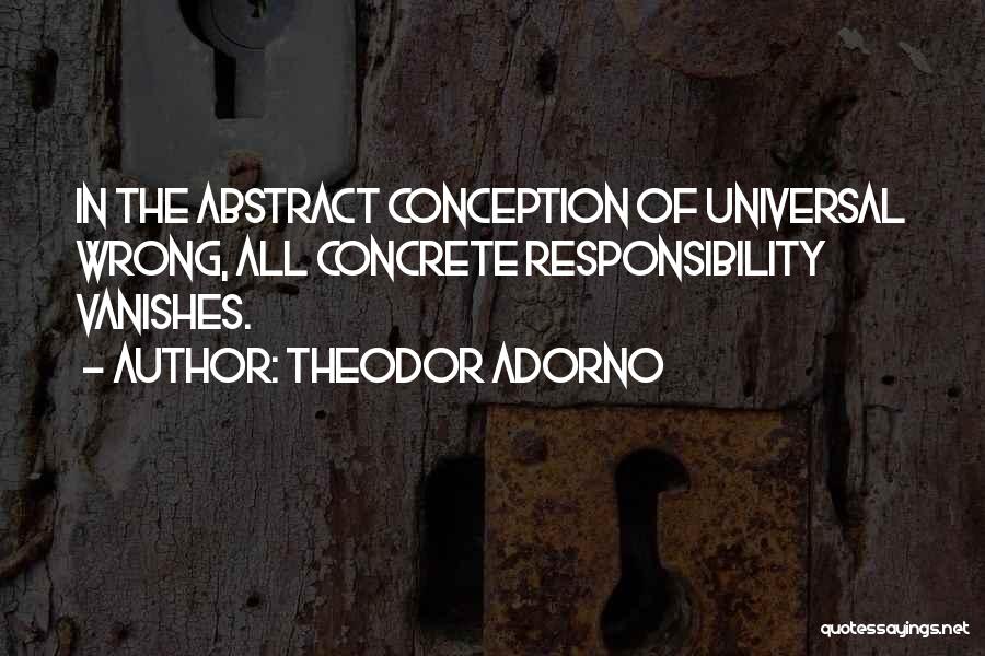 Abstract Quotes By Theodor Adorno