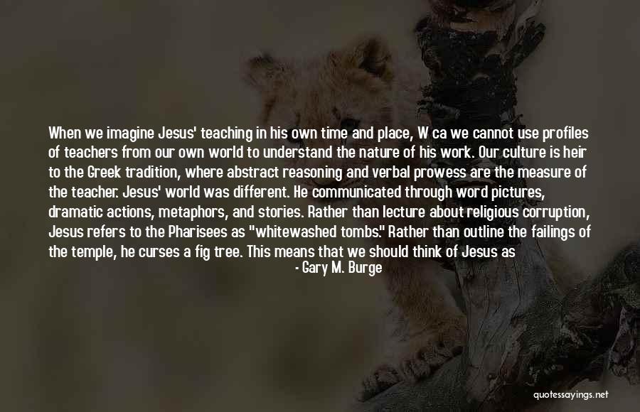 Abstract Reasoning Quotes By Gary M. Burge
