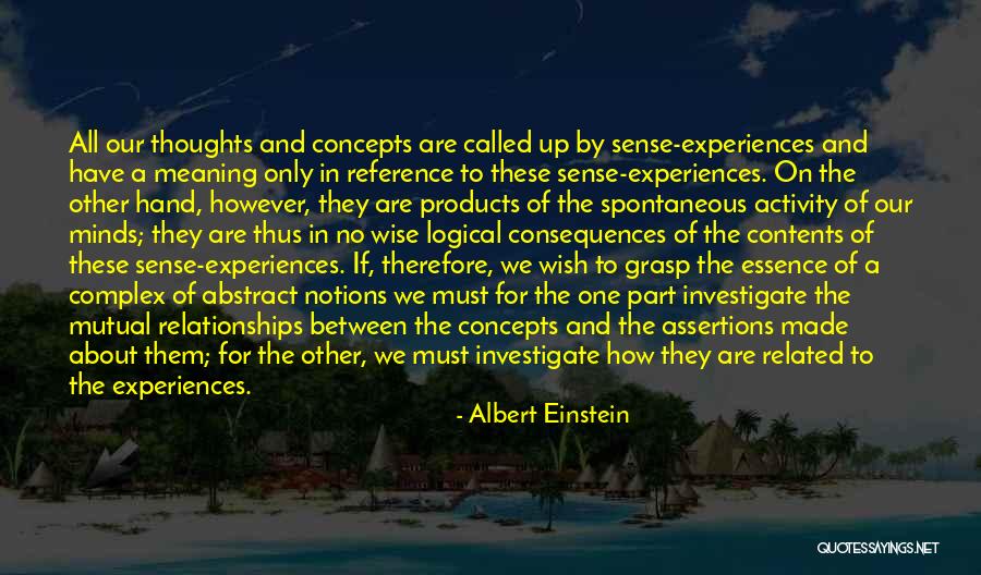 Abstract Thoughts Quotes By Albert Einstein Abstract Thoughts Quotes By Albert Einstein