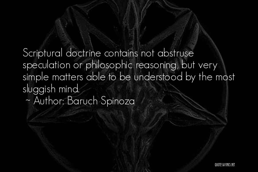 Abstruse Quotes By Baruch Spinoza