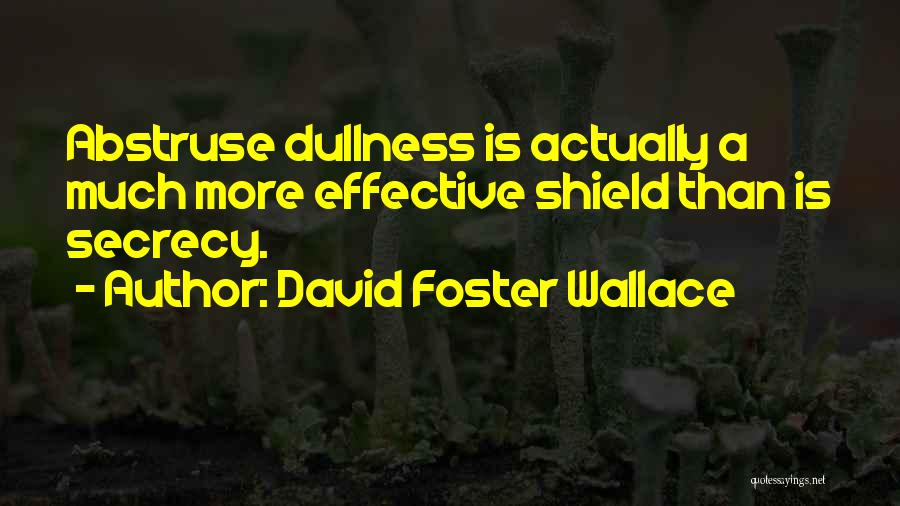 Abstruse Quotes By David Foster Wallace