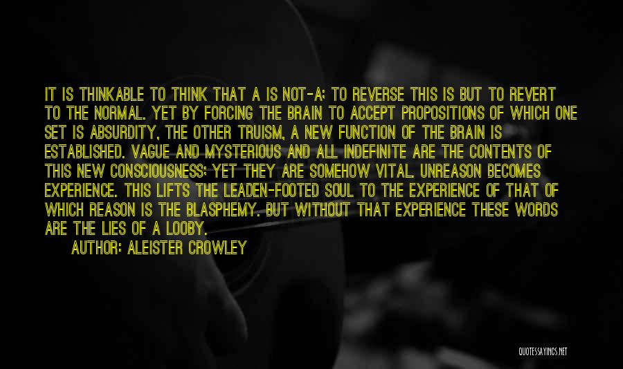 Absurdity Quotes By Aleister Crowley