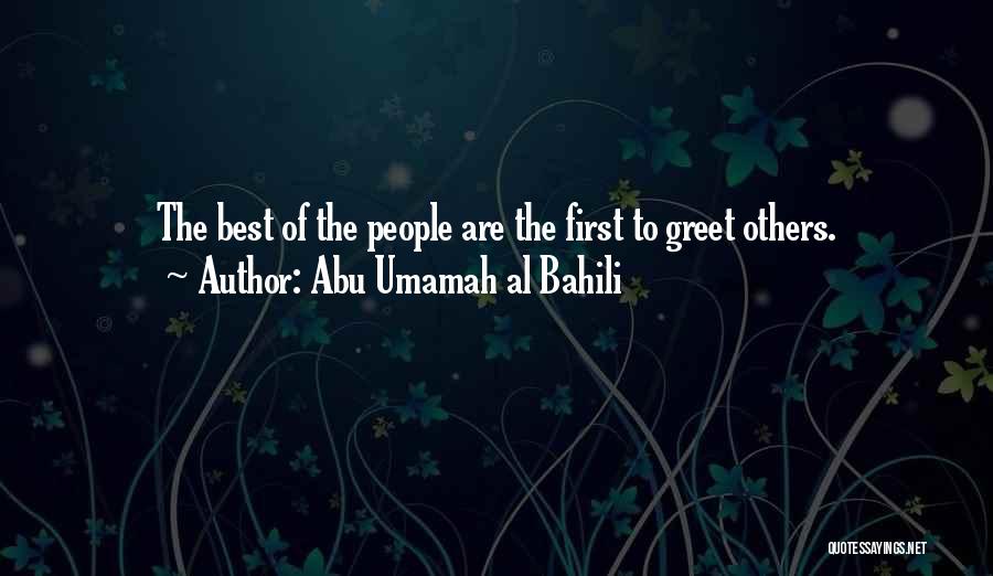 Abu Umamah Al Bahili Quotes 315721