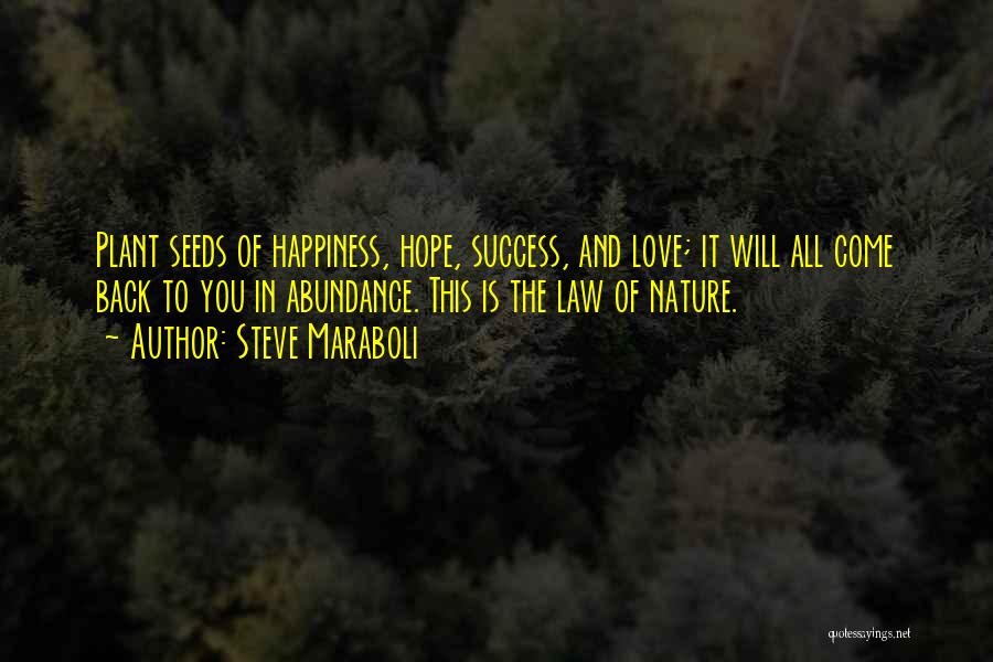 Abundance And Happiness Quotes By Steve Maraboli