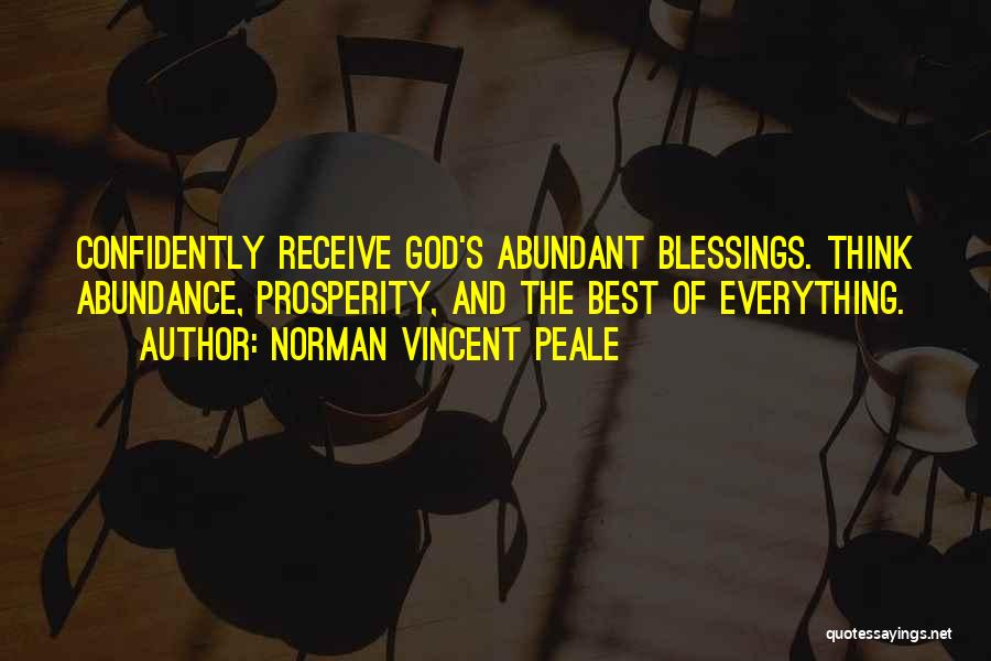 Abundance Thinking Quotes By Norman Vincent Peale