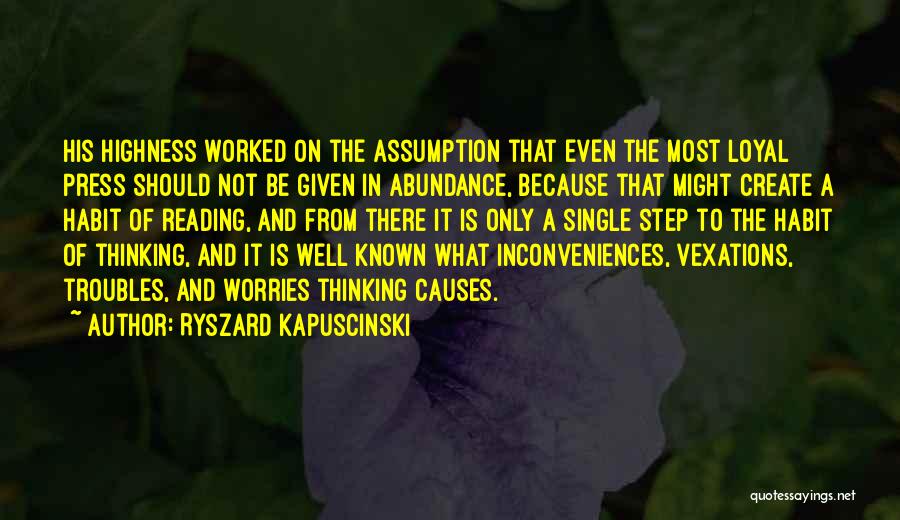 Abundance Thinking Quotes By Ryszard Kapuscinski